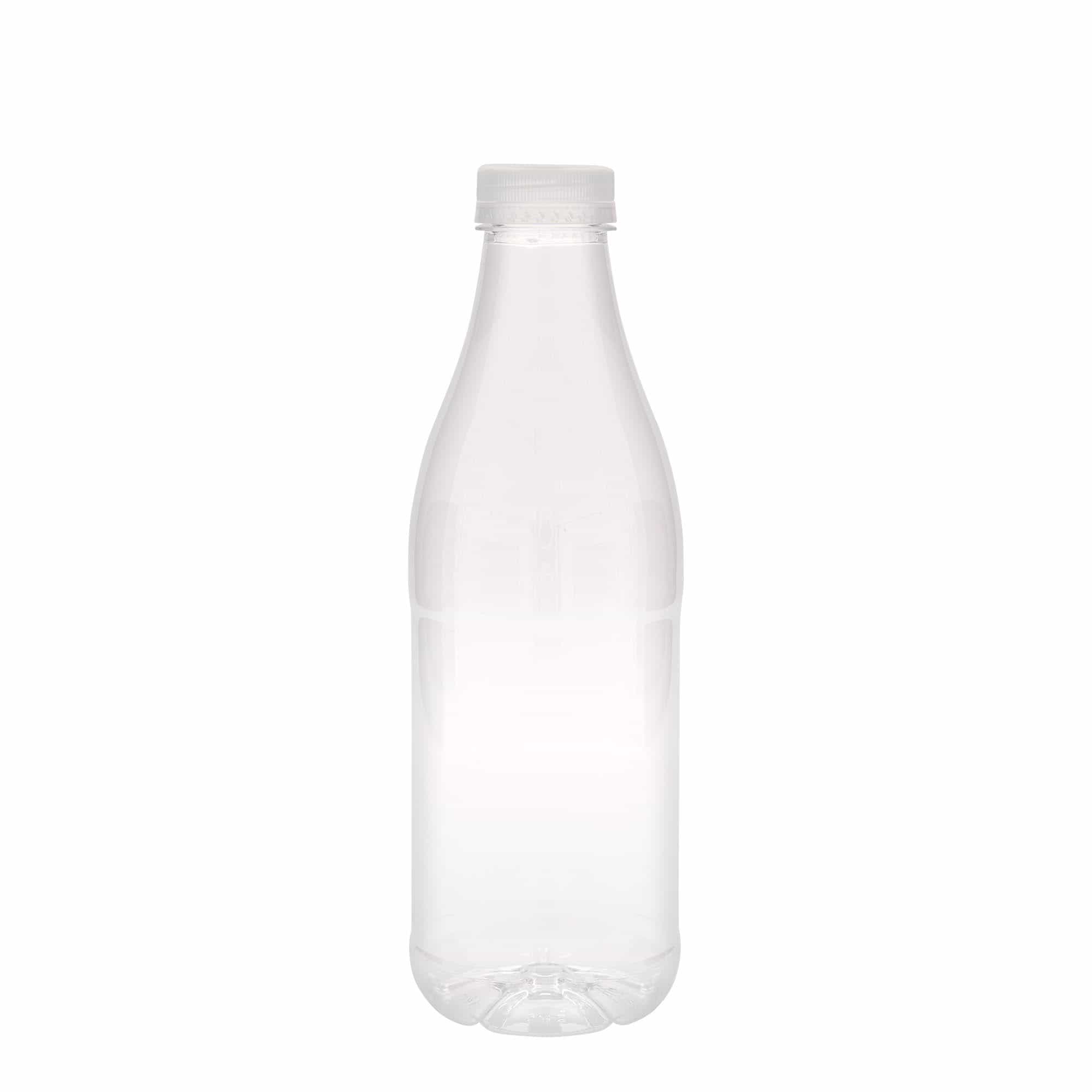 1000 ml-es PET-palack 'Milk and Juice', műanyag, szájnyílás: 38 mm