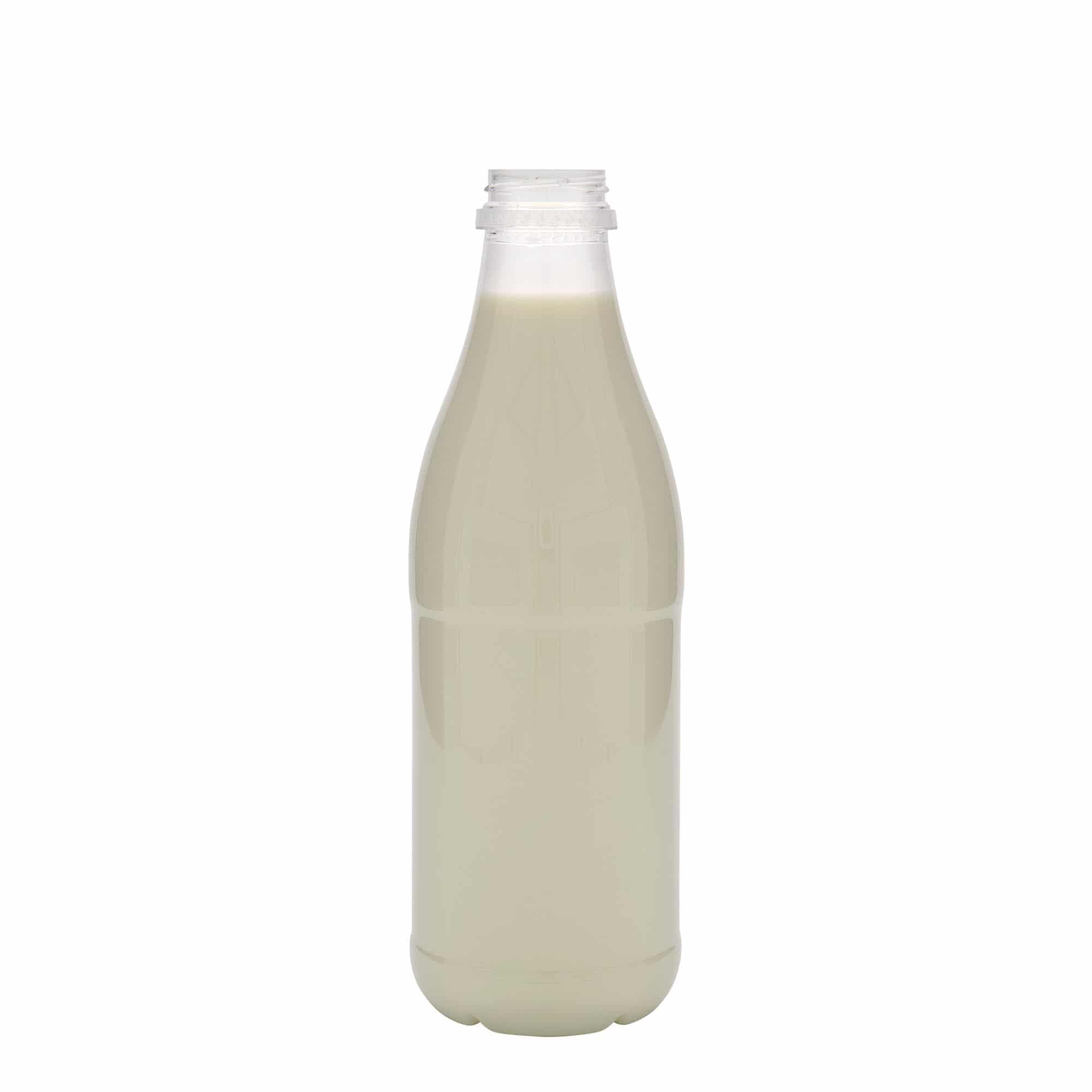 1000 ml-es PET-palack 'Milk and Juice', műanyag, szájnyílás: 38 mm