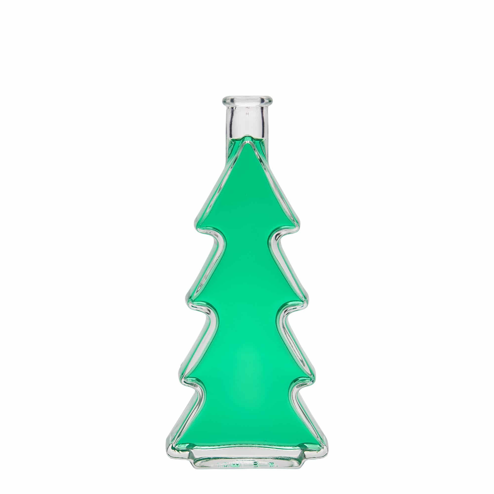 200 ml-es üvegpalack 'Tannenbaum', szájnyílás: parafadugó