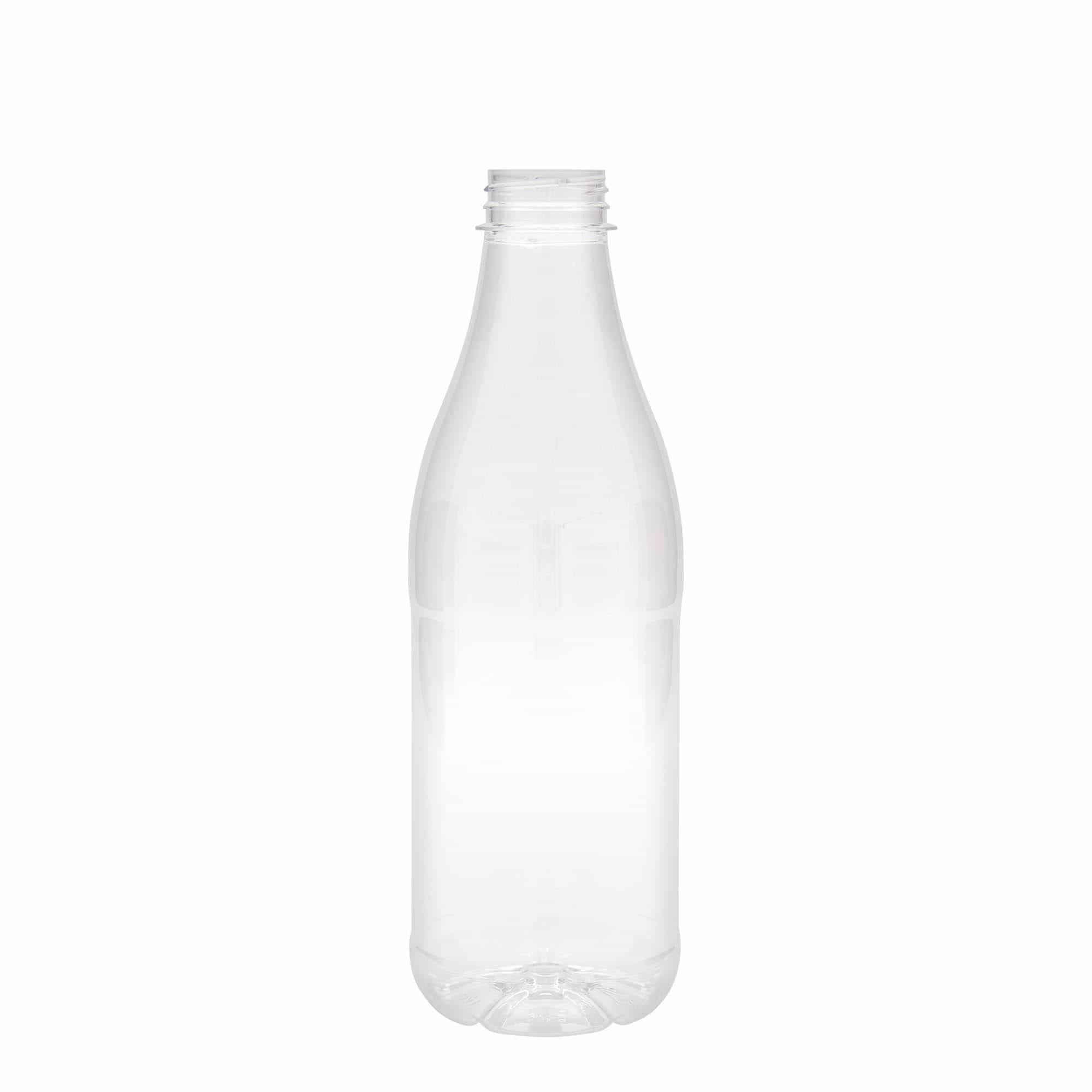 1000 ml-es PET-palack 'Milk and Juice', műanyag, szájnyílás: 38 mm