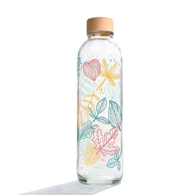 700 ml-es ivópalack CARRY Bottle, motívum: Falling Leaves, szájnyílás: csavaros kupak